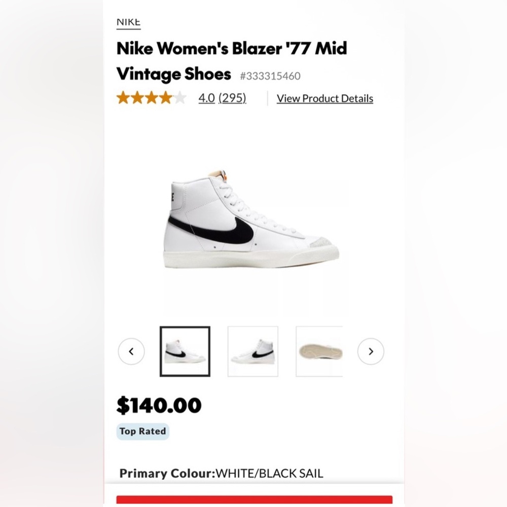 Nike Women’s Blazer ‘77 Mid Vintage Shoes
